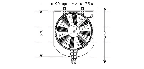 Ava Cooling Ventilatorwiel-motorkoeling MT7501