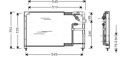 Ava Cooling Airco condensor MZ5103