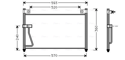 Ava Cooling Airco condensor MZ5126