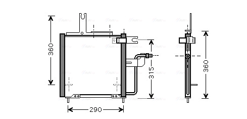 Ava Cooling Airco condensor MZ5197