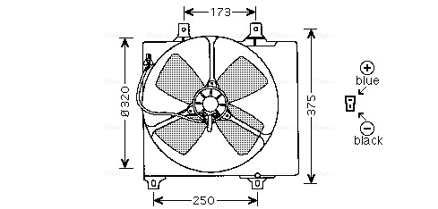 Ava Cooling Ventilatorwiel-motorkoeling MZ7501