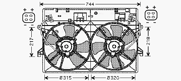 Ava Cooling Ventilatorwiel-motorkoeling MZ7524