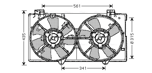 Ava Cooling Ventilatorwiel-motorkoeling MZ7528