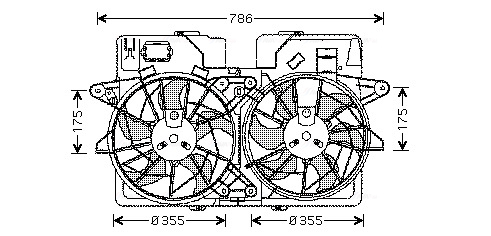 Ava Cooling Ventilatorwiel-motorkoeling MZ7532