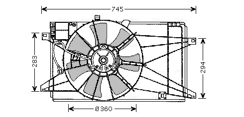 Ava Cooling Ventilatorwiel-motorkoeling MZ7539