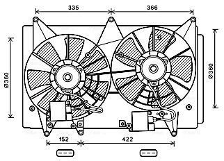 Ava Cooling Ventilatorwiel-motorkoeling MZ7547