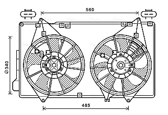 Ava Cooling Ventilatorwiel-motorkoeling MZ7553