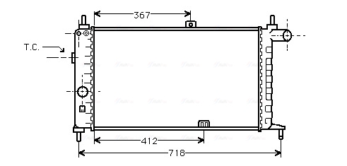 Ava Cooling Radiateur OL2064