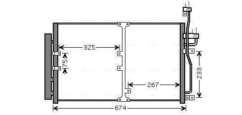 Ava Cooling Airco condensor OL5425D