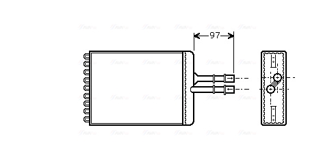 Ava Cooling Kachelradiateur OL6216