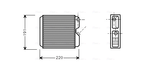 Ava Cooling Kachelradiateur OL6243