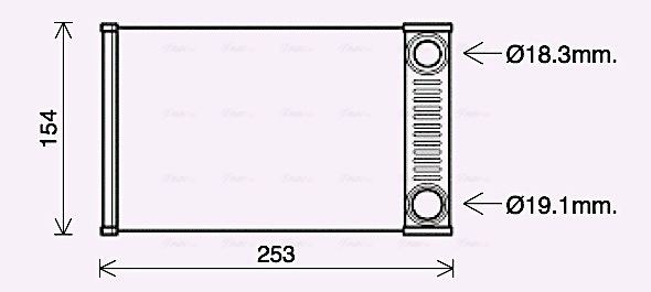 Ava Cooling Kachelradiateur OL6656