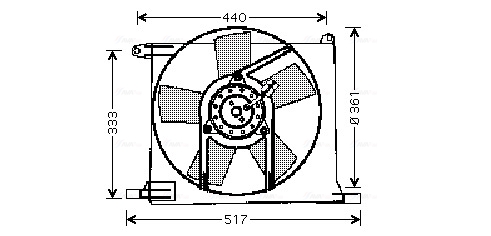 Ava Cooling Ventilatorwiel-motorkoeling OL7501