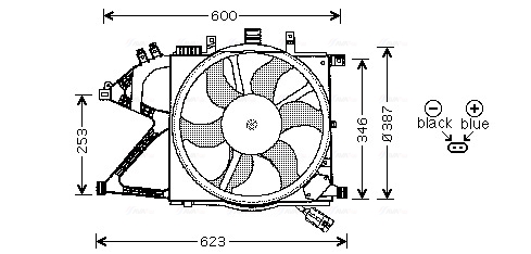 Ava Cooling Ventilatorwiel-motorkoeling OL7506