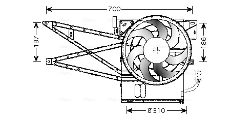 Ava Cooling Ventilatorwiel-motorkoeling OL7515