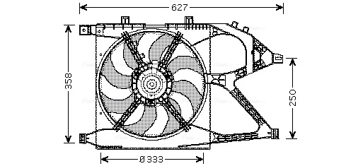 Ava Cooling Ventilatorwiel-motorkoeling OL7519
