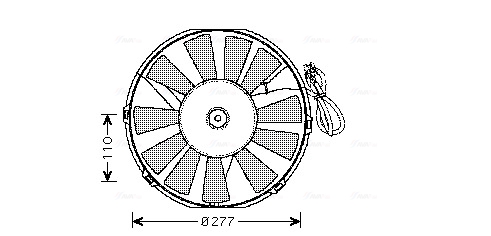 Ava Cooling Ventilatorwiel-motorkoeling OL7523