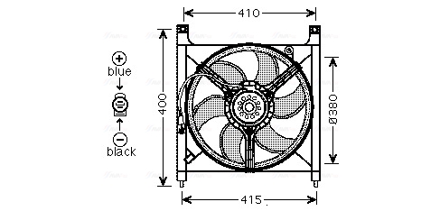 Ava Cooling Ventilatorwiel-motorkoeling OL7525