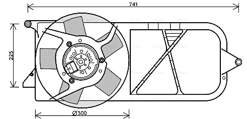 Ava Cooling Ventilatorwiel-motorkoeling OL7537