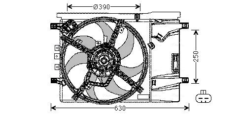 Ava Cooling Ventilatorwiel-motorkoeling OL7539