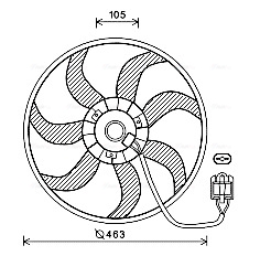 Ava Cooling Ventilatorwiel-motorkoeling OL7657