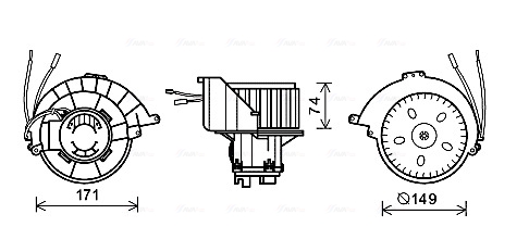 Ava Cooling Kachelventilator OL8627