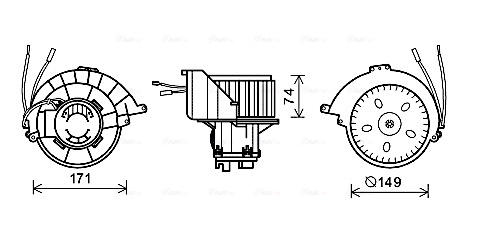 Ava Cooling Kachelventilator OL8628