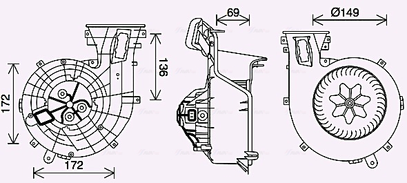 Ava Cooling Kachelventilator OL8694