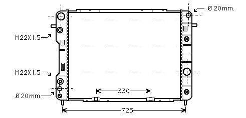 Ava Cooling Radiateur OLA2199