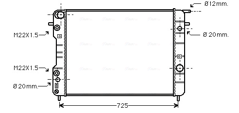 Ava Cooling Radiateur OLA2247