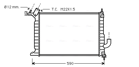 Ava Cooling Radiateur OLA2275