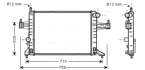 Ava Cooling Radiateur OLA2306