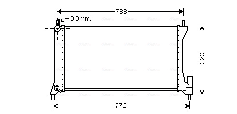 Ava Cooling Radiateur OLA2386