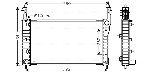 Ava Cooling Radiateur OLA2432