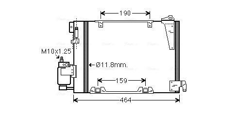 Ava Cooling Airco condensor OLA5250D