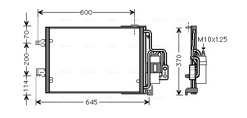 Ava Cooling Airco condensor OLA5385D