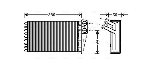 Ava Cooling Kachelradiateur PE6227