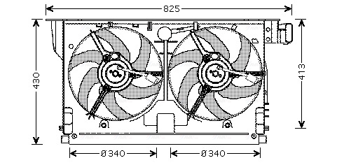 Ava Cooling Ventilatorwiel-motorkoeling PE7519