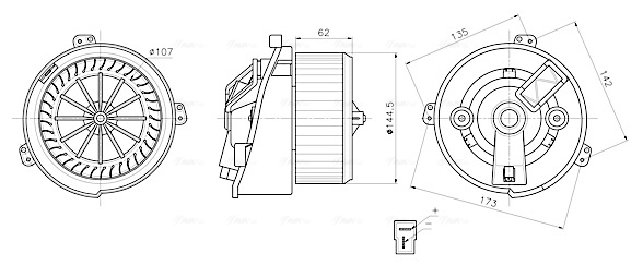 Ava Cooling Kachelventilator PE8436