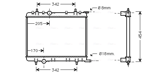 Ava Cooling Radiateur PEA2221