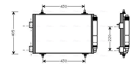 Ava Cooling Airco condensor PEA5215D