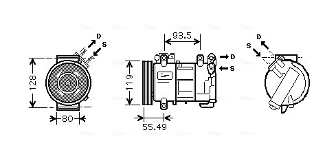 Ava Cooling Airco compressor PEAK315