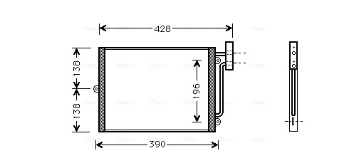 Ava Cooling Airco condensor PRA5038