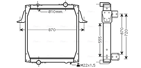 Ava Cooling Radiateur RE2011