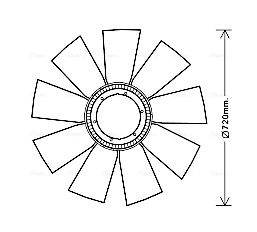 Ava Cooling Ventilatorwiel-motorkoeling REB112