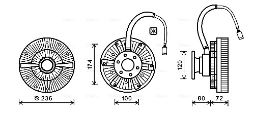 Ava Cooling Visco-koppeling REC101