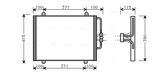 Ava Cooling Airco condensor RT5201