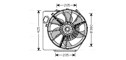Ava Cooling Ventilatorwiel-motorkoeling RT7536