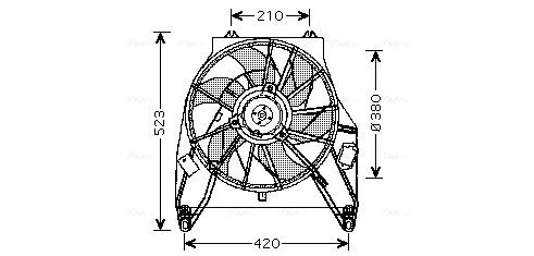 Ava Cooling Ventilatorwiel-motorkoeling RT7538