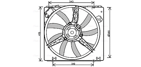 Ava Cooling Ventilatorwiel-motorkoeling RT7540